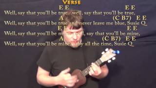 Suzie Q CCR Ukulele Cover Lesson with ChordsLyrics [upl. by Cirdor]