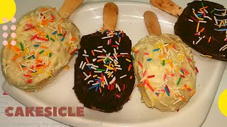 How to make Cakesicles without mould in Tamil  Cake Popsicles [upl. by Akimik]