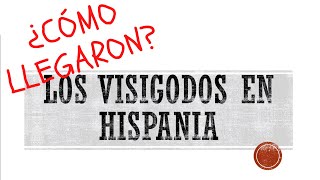 ¿Cómo llegaron los VISIGODOS a HISPANIA En 1 minuto o casi [upl. by Serolod782]