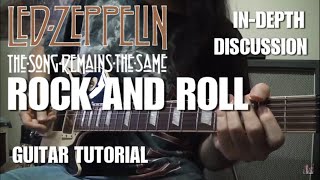 quotRock and Rollquot The Song Remains The Same Version Guitar Tutorial  Led Zeppelin  With Tabs [upl. by Kutzer]