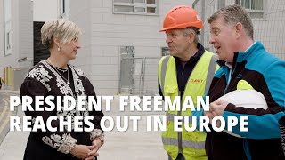 President Freeman Reaches Out in Europe [upl. by Rodrique849]