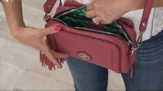 orYANY Italian Leather Crossbody Bag  Aideen on QVC [upl. by Nalyad]