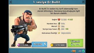 Pvt Er Bullit Aktif Etmek ve Lv55 Boss Hammerman Boom Beach Türkçe [upl. by Couq390]