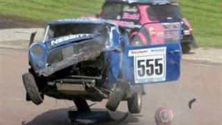 MASSIVE RALLYCROSS CRASH  LYDDEN HILL [upl. by Akcirret]