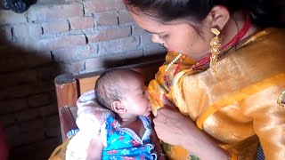 today mera 2nd cute beta milk feeding karte huye l how to drink milk new baby [upl. by Maccarthy]