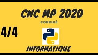 CNC MP  Informatique 2020  Problème Carré magique [upl. by Ianteen]