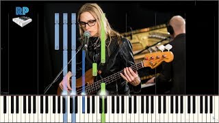 Aimee Mann  Wise up  Synthesia Piano Tutorial [upl. by Longan]