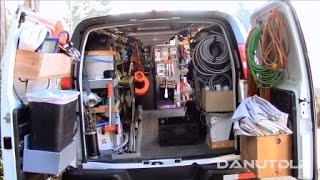 Construction Work Van Shelves Layout and Organization [upl. by Nnelg]