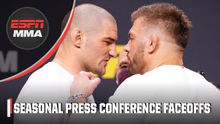 Faceoffs from the UFC 2024 Season Press Conference  ESPN MMA [upl. by Dickens]