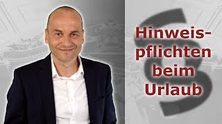 Hinweispflichten beim Urlaub  Arbeitgebern drohen erhebliche finanzielle Nachteile [upl. by Goodyear]