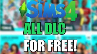 The Sims 4 ALL DLC PACKS for FREE  How I Got Sims 4 Expansion Packs for FREE [upl. by Schumer]