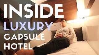 First Class Capsule Hotel  Luxury Experience in Tokyo Japan [upl. by Nage603]