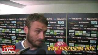 Daniele De Rossi dopo RomaSampdoria 12 del 25042010 [upl. by Terrie]