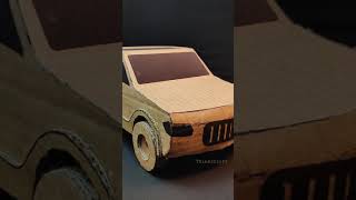 Cardboard Car craft  Handmade craft Diy  Think2Craft  Music Sea by Alex [upl. by Iuq316]