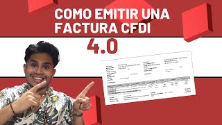 Como emitir un CFDI 40 en el portal del SAT  Factura GRATIS SAT 2024 👈 [upl. by Rolyat]