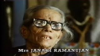 Janakiammal Ramanujan 1987 Channel 4 quotEquinoxquot Interview [upl. by Leinnad892]