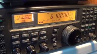 Radio Serbia interval signal into english 6100 khz [upl. by Lolanthe]