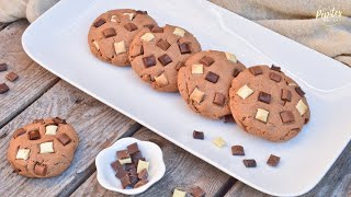 Recette cookies 3 chocolats [upl. by Scharff]