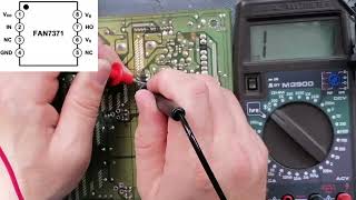 Elektronik Kart arıza tespiti IGBT transistör ve Fan73711 entegresi sağlamlık kontrolü [upl. by Manvell]