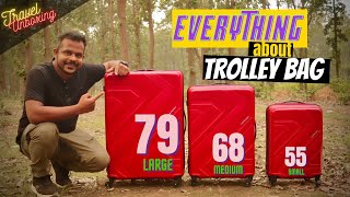 How to choose luggage bag Size  American Tourister Trolley Bag Set Unboxing [upl. by Dimitry147]