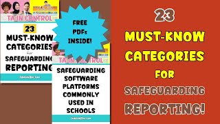 23 MUSTKNOW CATEGORIES FOR SAFEGUARDING REPORTING [upl. by Ahsihat]