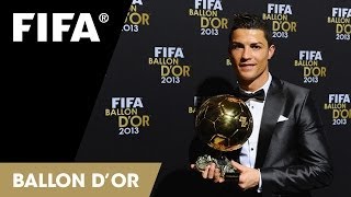 Cristiano Ronaldo tears up at Ballon dOr [upl. by Ennaxxor146]