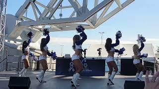 DCC All stars other angle Kelsey W Claire 111024 ATampT Plaza performance before game vs Eagles [upl. by Eirrej]