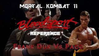 Mortal Kombat 11 Johnny Cage Bloodsport Reference [upl. by Anrim943]