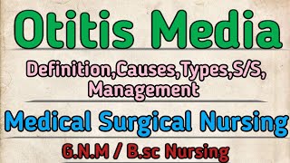 Otitis Media Lecture  Medical Surgical Nursing [upl. by Atteynot]