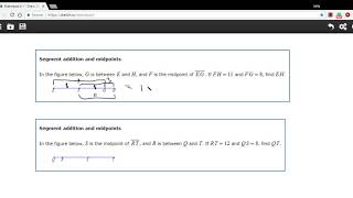 Segment addition and midpoints [upl. by Nicol]