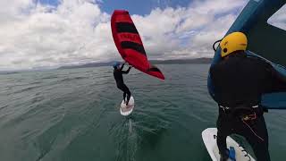 Wingfoiling in WorserBay Wellington [upl. by Adranoel]