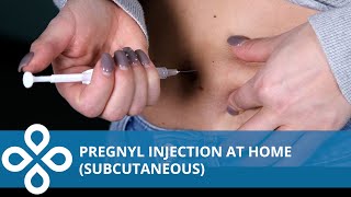 Pregnyl Injection Subcutaneous Home Demonstration [upl. by Jeniffer]