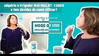 Modo de Uso Irrigador Oral  Modelo OJ 1200B [upl. by Lamiv]