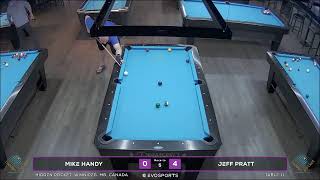 MIKE HANDY vs JEFF PRATT  HIDDEN POCKET  TABLE 11  EvoSports [upl. by Conant]