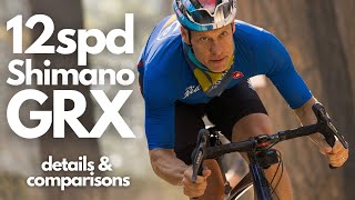 NEW Shimano GRX 12speed gravel group details and ride impressions [upl. by Ellesirg]