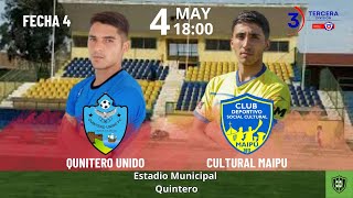 TerceraB Resumen Quintero Unido vs Cultural Maipú  Fecha 4 [upl. by Kapeed]