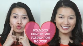 TEST amp TRY ♡ Kem Nền Bourjois Healthy Mix Foundation ♡ PrettyMuch [upl. by Postman36]