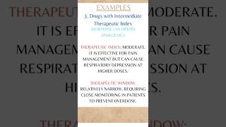 Therapeutic index vs Therapeutic window Examples Part3 shortsfeed therapeuticindex shorts [upl. by Nayve]