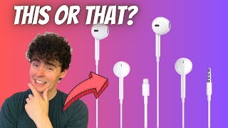 Apple EarPods Headphones with Lightning vs Apple EarPods Headphones with 35mm Comparison Review [upl. by Nerra]