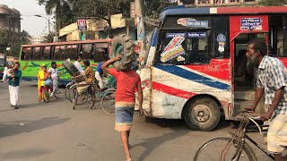 Traffic jam in Dhaka [upl. by Atekihs]