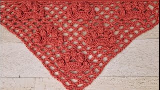 Very Beautiful🌸 Crochet Triangle Shawl Pattern [upl. by Seditsira]