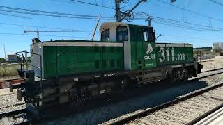 Locomotora 311108 llega a toda velocidad a Vicalvaro 1762024 [upl. by Lem]