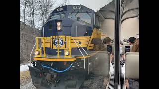 Alaska Railroad Cruise Ship Transfer Seward to the Anchorage Airport [upl. by Yrak]