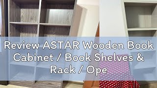 Review ASTAR Wooden Book Cabinet  Book Shelves amp Rack  Open Bookcase Compartment Shelves and Sto [upl. by Mueller]