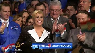 Pobjednički govor Kolinde GrabarKitarović [upl. by Mignon]