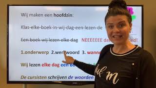 NT2 38 hoe maak ik een goede zinOnderwerp werkwoord Grammatica TC 313 Nederlands leren learndutch [upl. by Blanchette416]