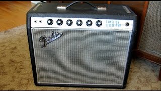 1968 Fender Princeton Reverb REPAIR amp DEMO [upl. by Schoof]