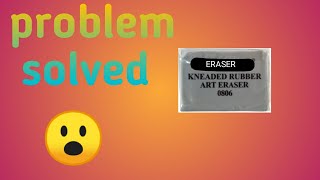 how to make kneaded eraser harder to softer😇 [upl. by Akcinehs]