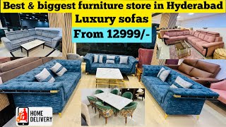 Biggest amp best luxury furniture store in Hyderabad 12999 Ali furniture amp recliners [upl. by Stiruc]