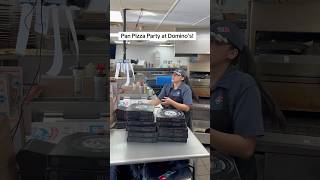 Deep Dish Pizza Party 🤤 at Dominos Pizza pinaypizzamaker Dominos pizza deepdish [upl. by Alekat]